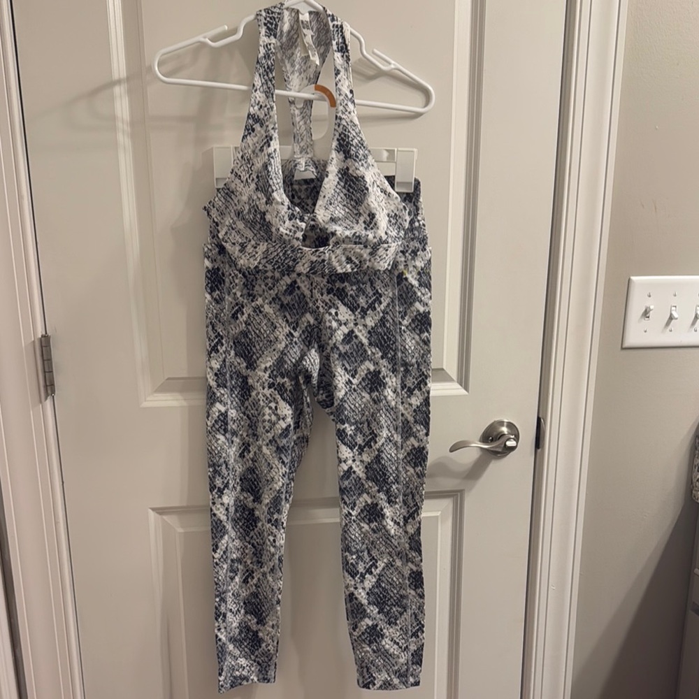 Snake Print Workout set